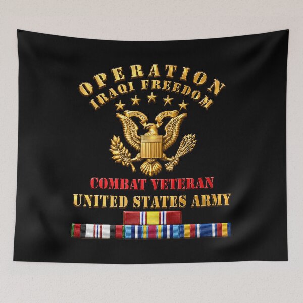 Item preview, Army - IRAQI FREEDOM Veteran - Combat Veteran - 3d enhanced designed and sold by Military Insignia Products.