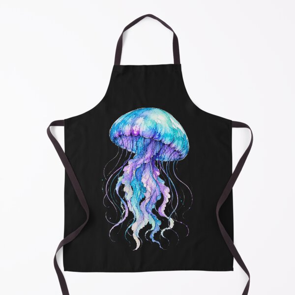 Item preview, Minimal Jellyfish Watercolor | Hand Drawn Marine Illustration designed and sold by ColorSplash123.