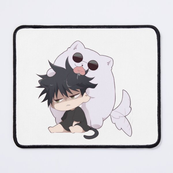 Item preview, Tired Dark Hair Sorcerer with Giant Fluffy Mascot on Head designed and sold by JohnnyFive8.