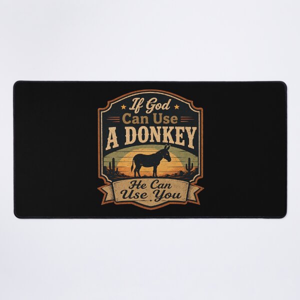 Item preview, If God Can Use A Donkey He Can Use You Christian Humor designed and sold by Marblaes00.