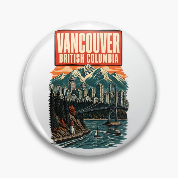 Item preview, Vancouver, British Columbia Canada Vintage Travel Tourism Souvenir designed and sold by TravelersGems.