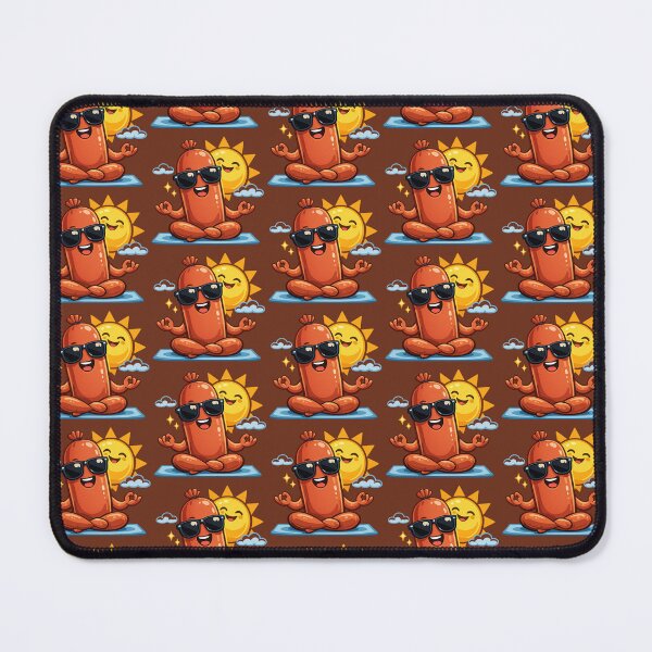 Item preview, Yoga Sausage - Logo Style designed and sold by BROHLine Studio.