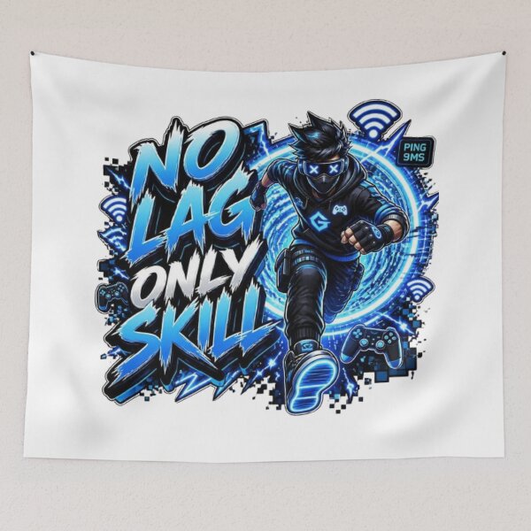 Item preview, NO LAG ONLY SKILL | Cyber Gaming Streetwear Graphic Sticker designed and sold by Stylestickers55.