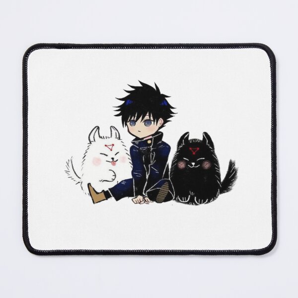 Item preview, Sitting Shadow Sorcerer with Black and White Wolf Companions designed and sold by JohnnyFive8.