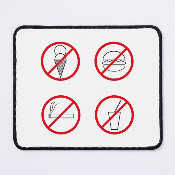 Item preview, Minimalist Prohibition Signs in Clean Red Circle Design designed and sold by GraffiTimi.