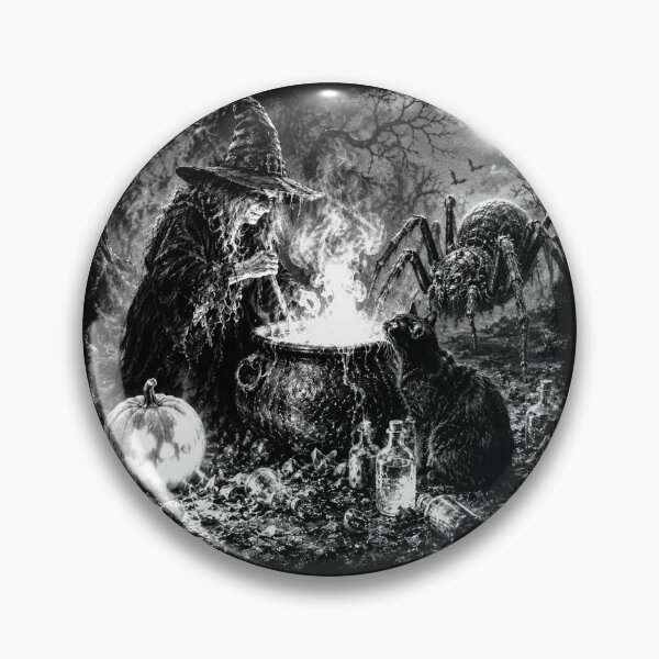 Item preview, Witch Brewing Halloween Cat Magic designed and sold by Inkversed.