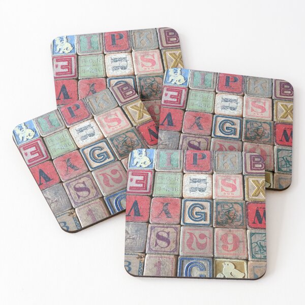 Item preview, Vintage Alphabet Blocks designed and sold by SwellGoodsArt.