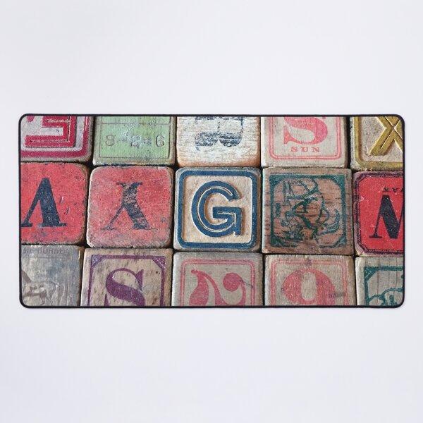 Item preview, Vintage Alphabet Blocks designed and sold by SwellGoodsArt.