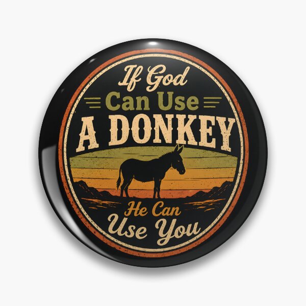 Artikelvorschau, If God Can Use A Donkey He Can Use You Faith Humor entworfen und verkauft von Marblaes00.
