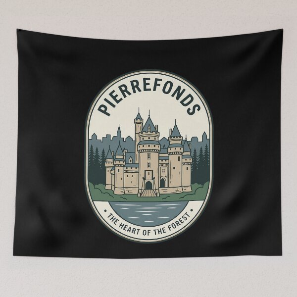 Item preview, Pierrefonds Castle France Vintage Travel Emblem designed and sold by k3rstman1.
