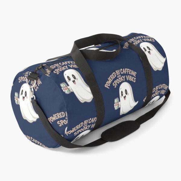 Item preview, Powered By Caffeine And Spooky Vibes Cute Ghost Halloween Shirt designed and sold by Raw Tigers.