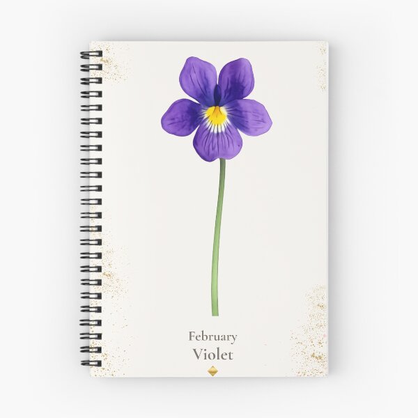 Item preview, February Birth Flower Violet | Elegant Watercolor Botanical | Vintage Floral designed and sold by lisa-diver.