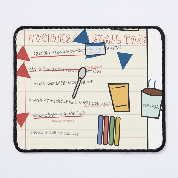 Item preview, Very Busy Avoiding One Small Task – Funny Procrastination Doodle Design designed and sold by FlamoArt.