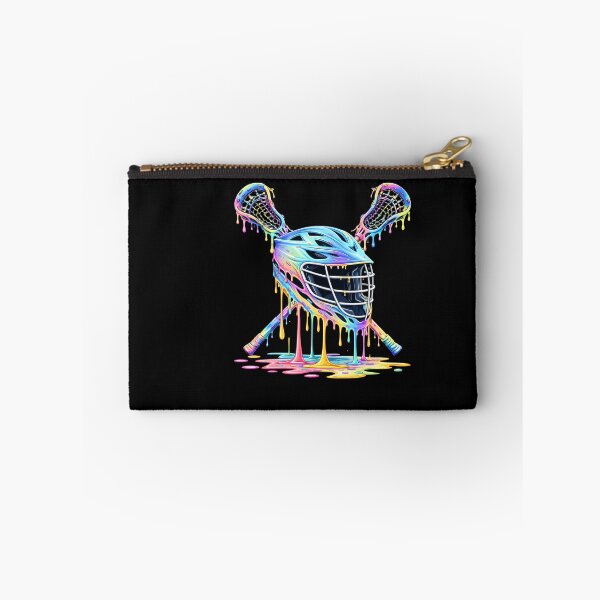 Item preview, Lacrosse Helmet Drip Art Rainbow Design designed and sold by ayion.
