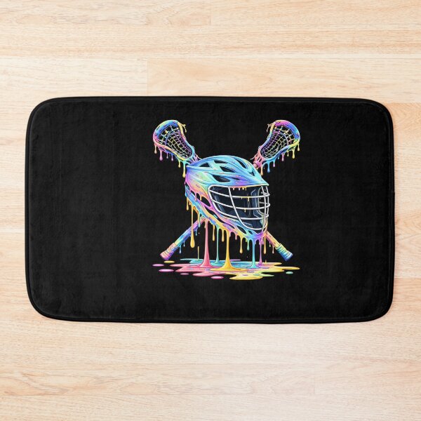 Item preview, Lacrosse Helmet Drip Art Rainbow Design designed and sold by ayion.
