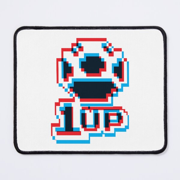 Item preview, 1up Mushroom Negative 3D - White designed and sold by animinimal.