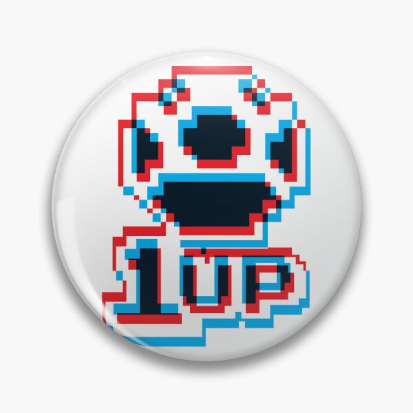 Item preview, 1up Mushroom Negative 3D - White designed and sold by animinimal.