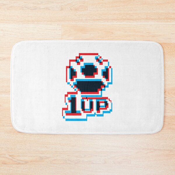Item preview, 1up Mushroom Negative 3D - White designed and sold by animinimal.