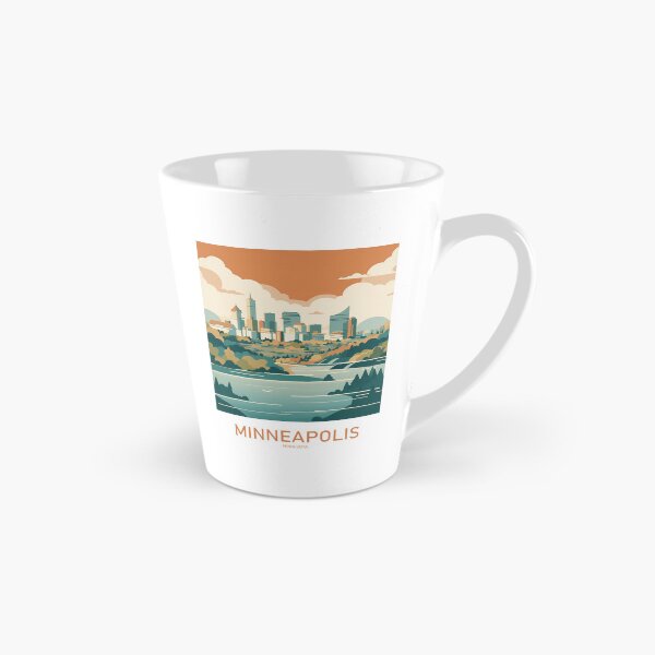 Item preview, Minneapolis – Riverfront Skyline Art designed and sold by MarkedArtPrints.