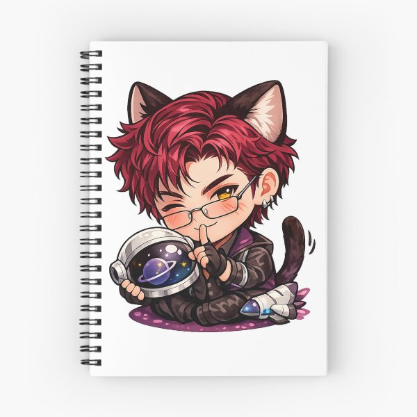 Item preview, Cute Valko Inspired Space Cat Boy Sticker | Chibi Cosmic Explorer Anime Character | Kawaii Galaxy Gamer Art designed and sold by Doodle ⭐⭐⭐⭐⭐.