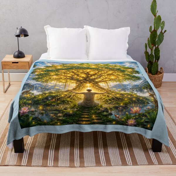 Item preview, Kalpavriksha Manifestation Tree of Life Spiritual Wall Art designed and sold by hutofdesigns.