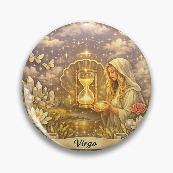 Item preview, Dreamcore Virgo Zodiac Shirt – Ethereal Hourglass & Starlit Wheat Aesthetic designed and sold by Shadowframe Studios.