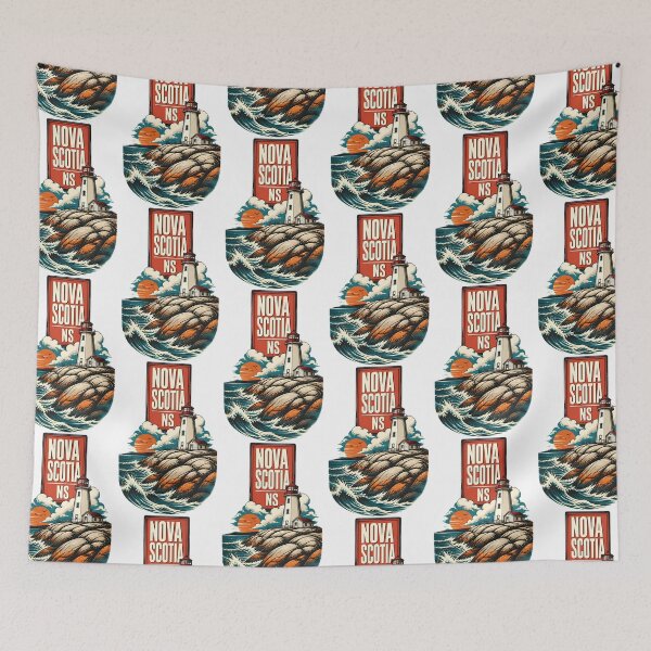 Item preview, Nova Scotia Canada Vintage Travel Tourism Souvenir designed and sold by TravelersGems.