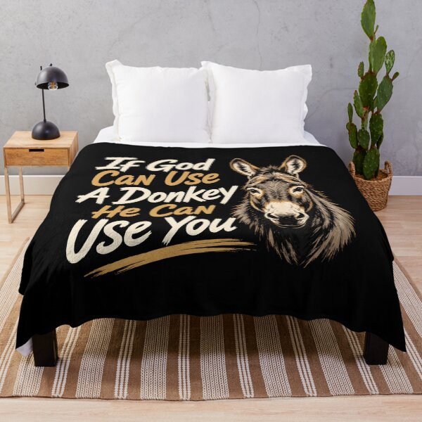 Item preview, If God Can Use A Donkey He Can Use You Religious Humor designed and sold by Marblaes00.