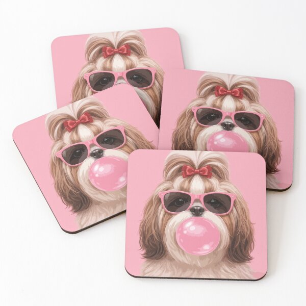 Item preview, Feeling Pawsome Shih Tzu | Cute Shih Tzu Dog Lover Gift | Kawaii Puppy Illustration designed and sold by PawsAndPallette .