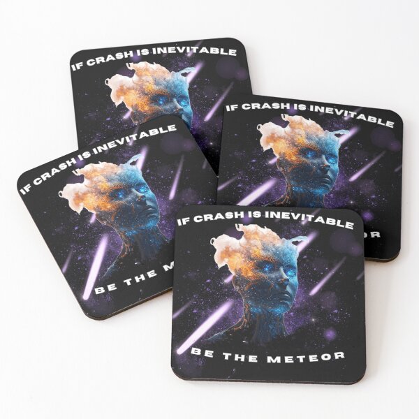 Item preview, Inevitable Crash: Human Soul Meteor - Glitch Art Aesthetic Streetwear designed and sold by GLITCH & SOUL.