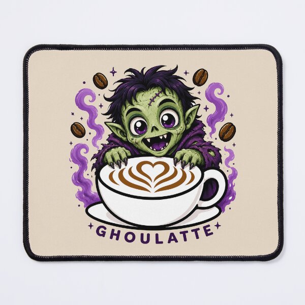 Item preview, ☕ BREWED BEASTIES COLLECTION ☕ - SPOOKY SEASON MATES - Ghoulatte designed and sold by WheelieGdArt.