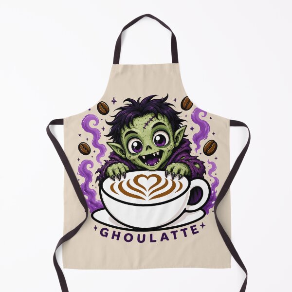 Item preview, ☕ BREWED BEASTIES COLLECTION ☕ - SPOOKY SEASON MATES - Ghoulatte designed and sold by WheelieGdArt.