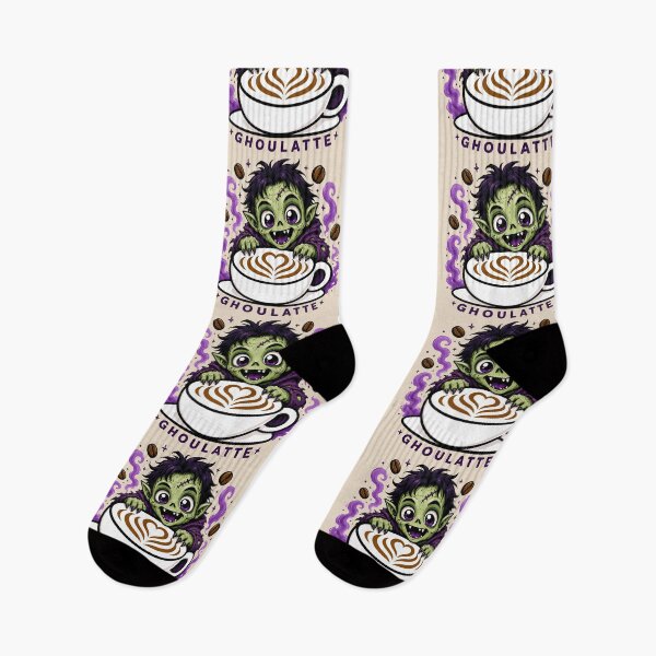 Item preview, ☕ BREWED BEASTIES COLLECTION ☕ -  SPOOKY SEASON MATES - Ghoulatte designed and sold by WheelieGdArt.