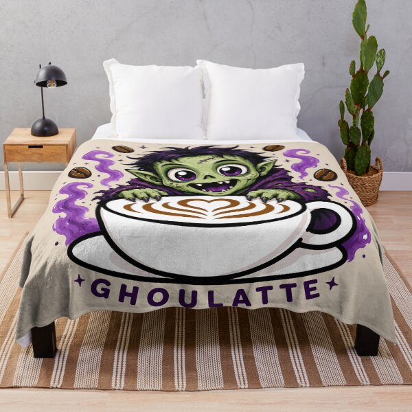 Item preview, ☕ BREWED BEASTIES COLLECTION ☕ - SPOOKY SEASON MATES - Ghoulatte designed and sold by WheelieGdArt.