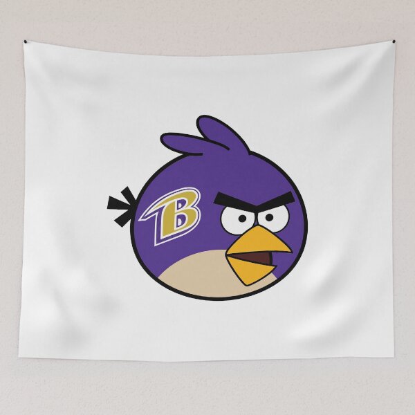 Item preview, Purple Bird Football Mascot  designed and sold by ufeldris.