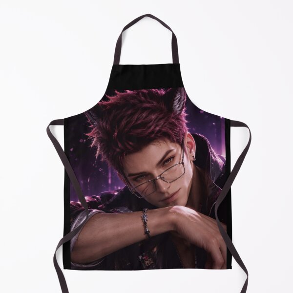 Item preview, Valko Inspired Cat Boy Fan Art Shirt | Fantasy Wolf Ears Anime Character | Purple Aesthetic Gamer Gift designed and sold by Doodle ⭐⭐⭐⭐⭐.