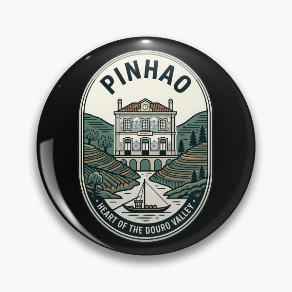 Item preview, Pinhão Portugal Douro Valley Vintage Travel Emblem designed and sold by k3rstman1.