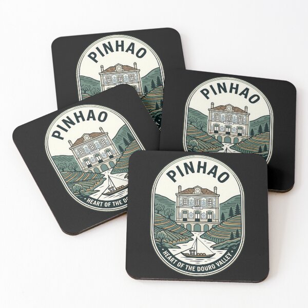 Item preview, Pinhão Portugal Douro Valley Vintage Travel Emblem designed and sold by k3rstman1.