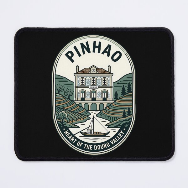 Item preview, Pinhão Portugal Douro Valley Vintage Travel Emblem designed and sold by k3rstman1.