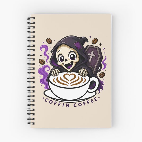 Item preview, ☕ BREWED BEASTIES COLLECTION ☕ -  SPOOKY SEASON MATES - Coffin Coffee Crew designed and sold by WheelieGdArt.