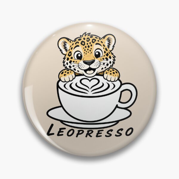 Item preview, ☕ BREWED BEASTIES COLLECTION ☕ -  WILDLIFE PALS - Leopresso designed and sold by WheelieGdArt.