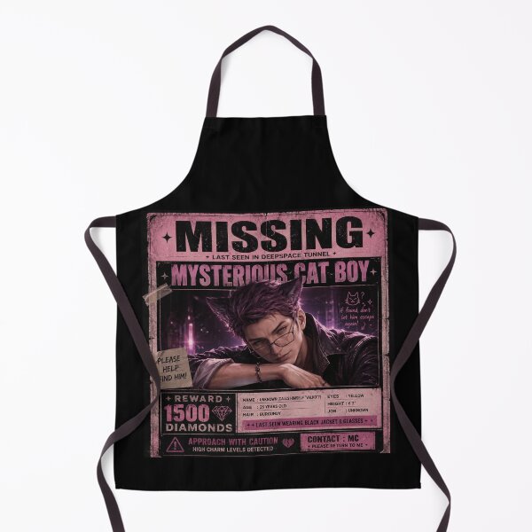 Item preview, Missing Mysterious Cat Boy Sticker Inspired by Valko | Fantasy Romance Anime Fan Art Sticker | Purple Aesthetic Gamer Gift designed and sold by Doodle ⭐⭐⭐⭐⭐.