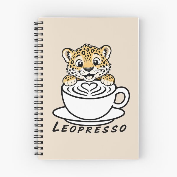 Item preview, ☕ BREWED BEASTIES COLLECTION ☕ -  WILDLIFE PALS - Leopresso designed and sold by WheelieGdArt.
