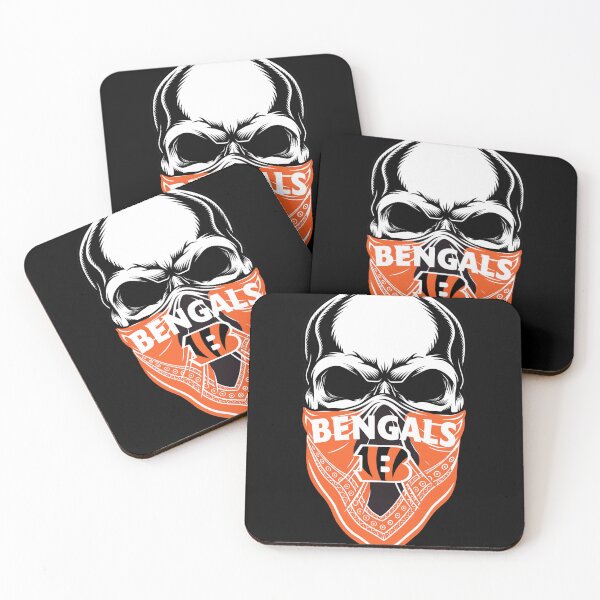 Item preview, Bengals Orange Bandana Skull Game designed and sold by ufeldris.