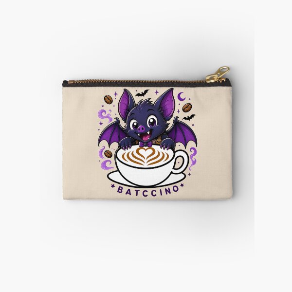 Item preview, ☕ BREWED BEASTIES COLLECTION ☕ -  SPOOKY SEASON MATES - Batccino designed and sold by WheelieGdArt.