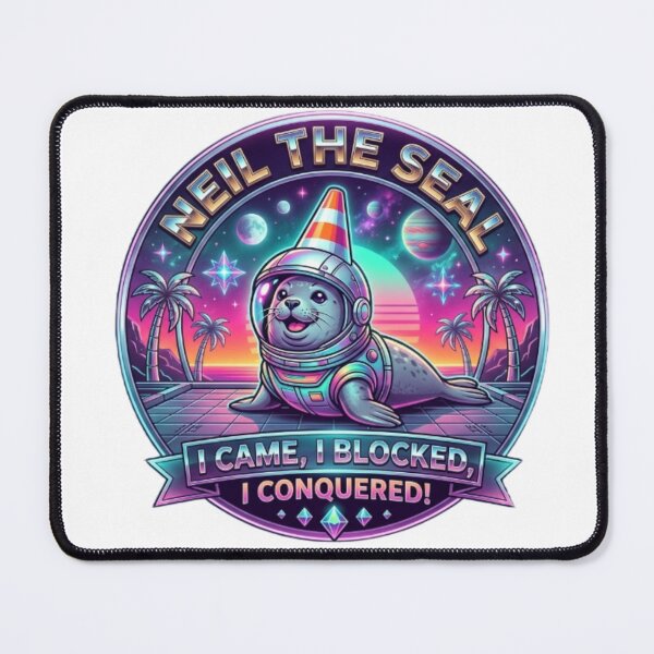 Item preview, I Came, I Blocked, I Conquered – Neil the Seal designed and sold by Sloyar.
