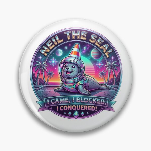 Item preview, I Came, I Blocked, I Conquered – Neil the Seal designed and sold by Sloyar.