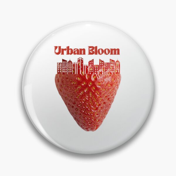 Item preview, Urban Bloom – Surreal Strawberry City Aesthetic Art Print designed and sold by Sondosyazanart.