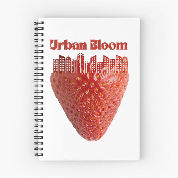 Item preview, Urban Bloom – Surreal Strawberry City Aesthetic Art Print designed and sold by Sondosyazanart.
