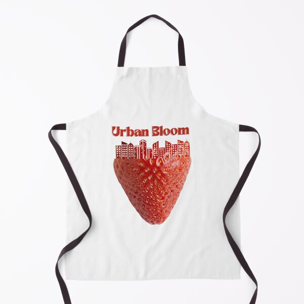 Item preview, Urban Bloom – Surreal Strawberry City Aesthetic Art Print designed and sold by Sondosyazanart.